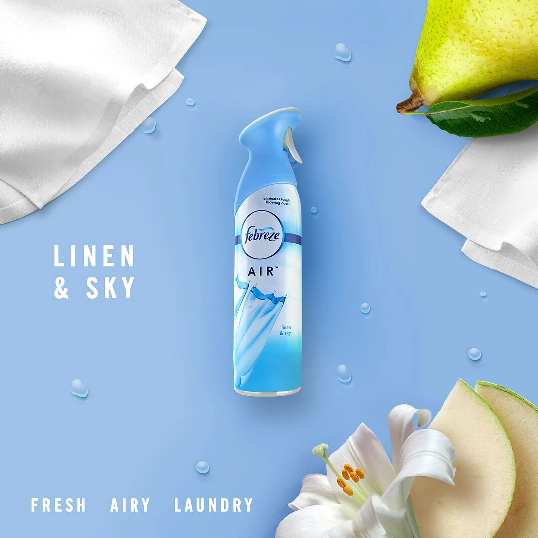 Febreze Odor-Eliminating Air Freshener With Linen & Sky Scent, 8.8 Oz (96256) - Image 5
