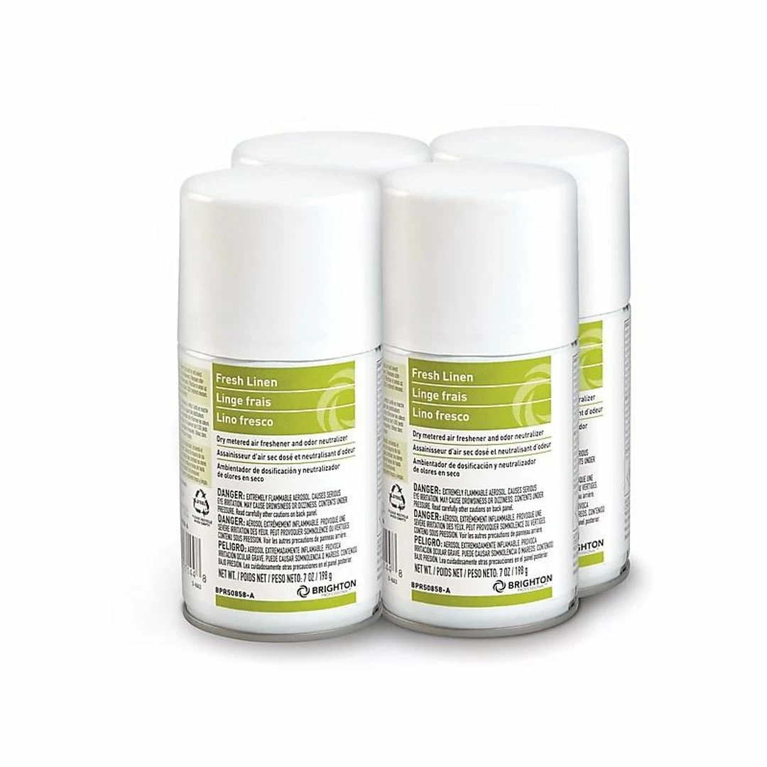 Brighton Professional™ Aerosol Refill Metered Air Freshener, Fresh Linen, 7 Oz., 4/Ct (BPR50858-A) - Image 2