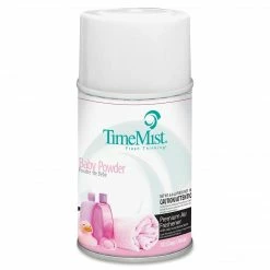 TimeMist Metered Dispenser Baby Powder Scent Refill, Aerosol, 6000 Ft³, 5.3 Fl Oz (0.2 Quart), Baby Powder, 30 Day, 1 Each