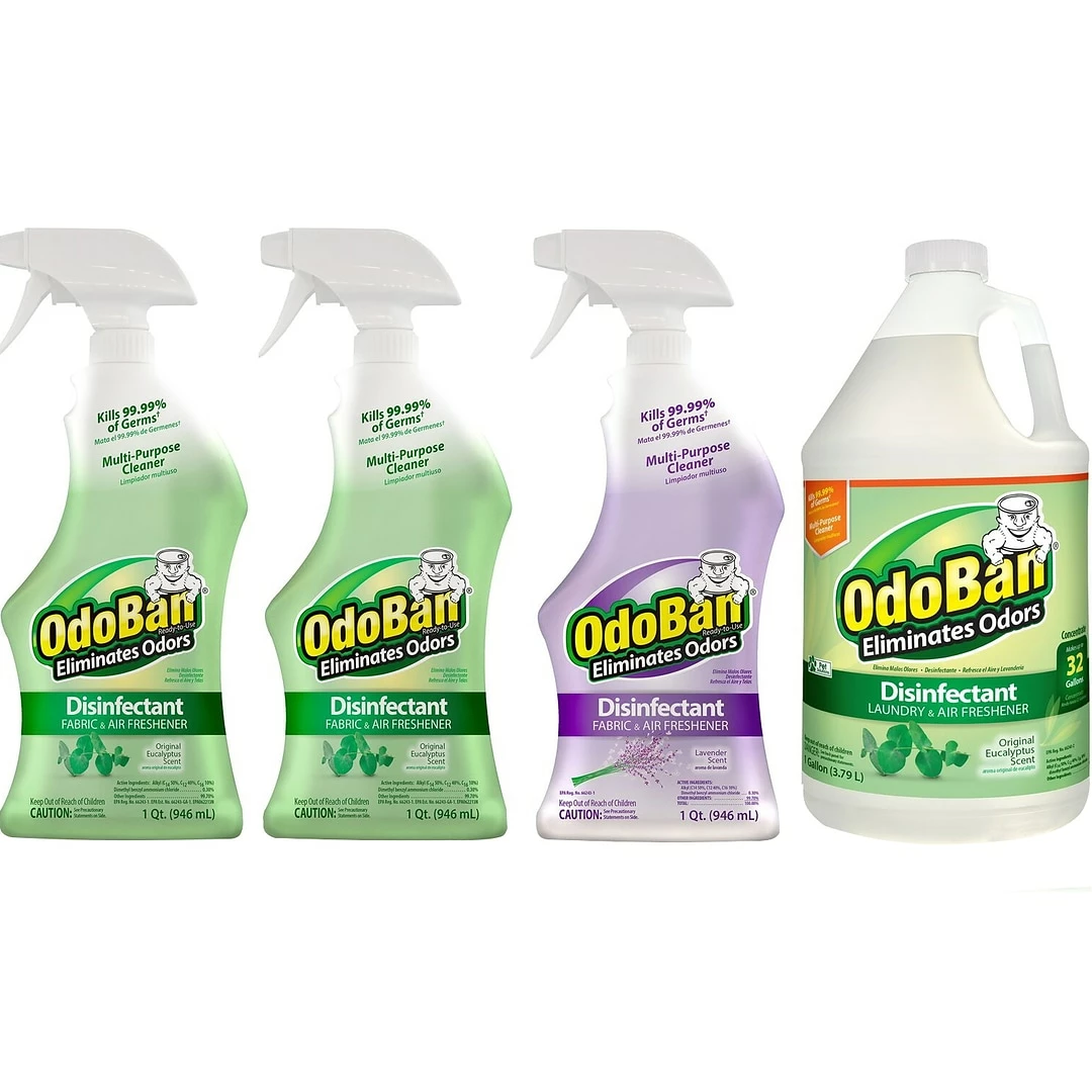 ODOBAN Disinfectant Spray And Concentrate, Lavender/Original Eucalyptus, 32 Fl. Oz./128 Fl. Oz., 4/Carton (9110613SP-STP) 3 ODOBAN Disinfectant Spray And Concentrate, Lavender/Original Eucalyptus, 32 Fl. Oz./128 Fl. Oz., 4/Carton (9110613SP-STP)