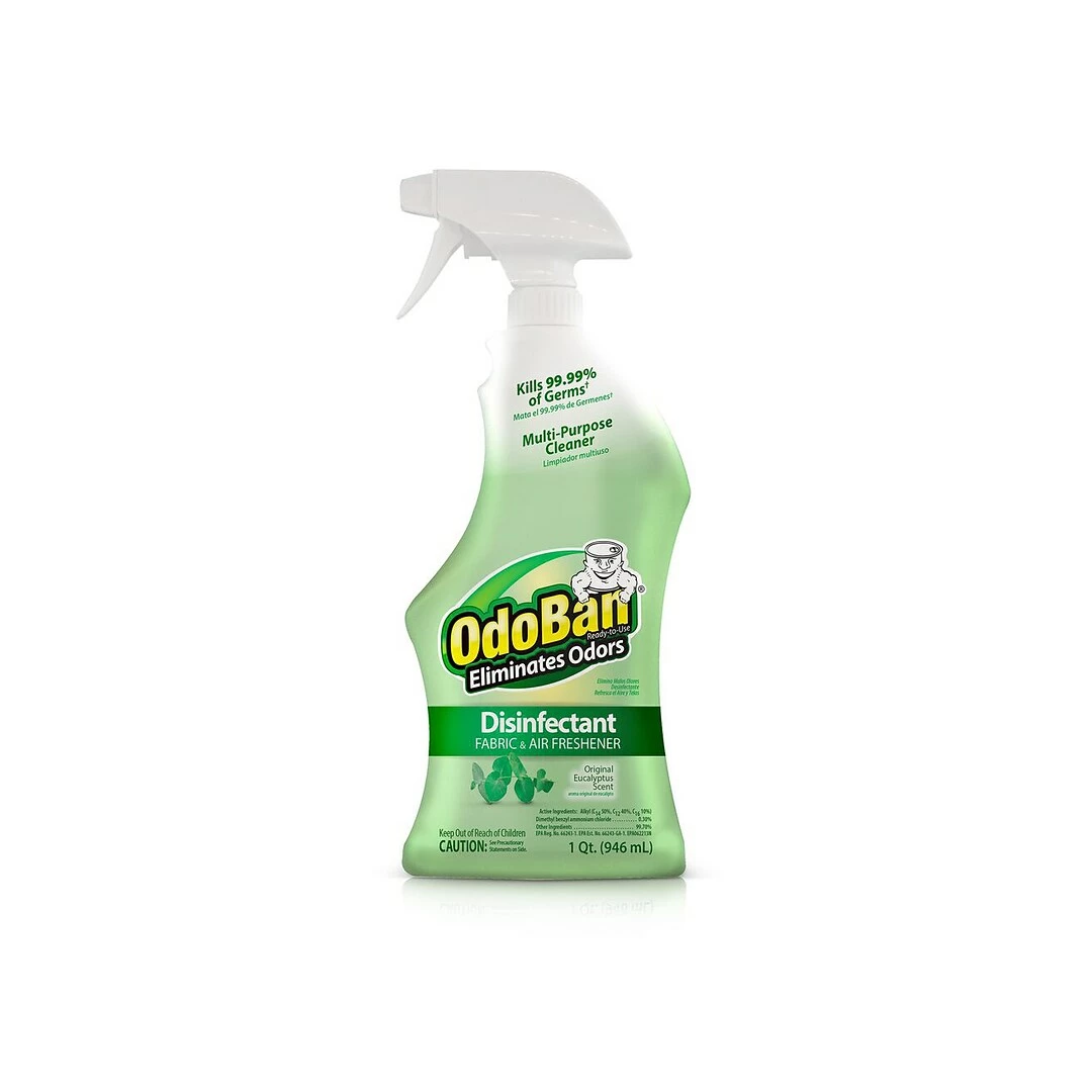 ODOBAN Disinfectant Spray And Concentrate, Original Eucalyptus, 32 Fl. Oz./128 Fl. Oz., 4/Carton (91EUCPK-STP) 4 ODOBAN Disinfectant Spray And Concentrate, Original Eucalyptus, 32 Fl. Oz./128 Fl. Oz., 4/Carton (91EUCPK-STP) - Image 2