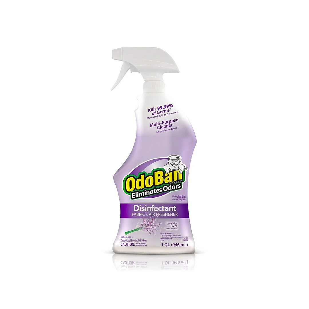 ODOBAN Disinfectant Spray, Lavender, 32 Fl. Oz., 12/Carton (91010112PK-STP) 4 ODOBAN Disinfectant Spray, Lavender, 32 Fl. Oz., 12/Carton (91010112PK-STP) - Image 2