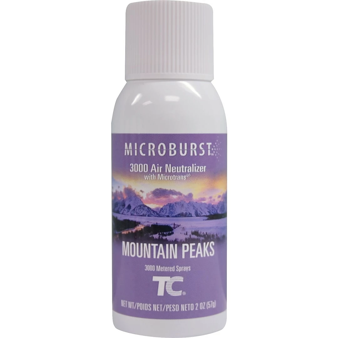 Rubbermaid Technical Concepts Air Freshener Refill Microburst® 3000, Mountain Peaks Scent, 12/Ct 3 Rubbermaid Technical Concepts Air Freshener Refill Microburst® 3000, Mountain Peaks Scent, 12/Ct