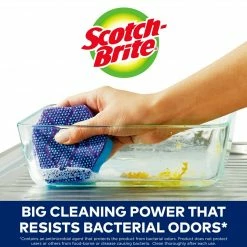 3M Scotch-Brite® Scrub Dots Advanced Non-Scratch Sponge Scrubbers, Blue, 2/Pack (SDA-2) -Febreze shop unnamed file 803