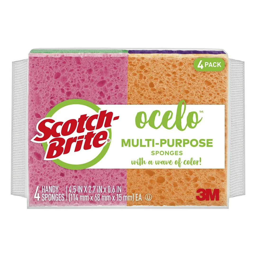 Premier Pads Premier Cellulose Sponge, Small Pink, 2/Pack, 24/Case 3 Premier Pads Premier Cellulose Sponge, Small Pink, 2/Pack, 24/Case