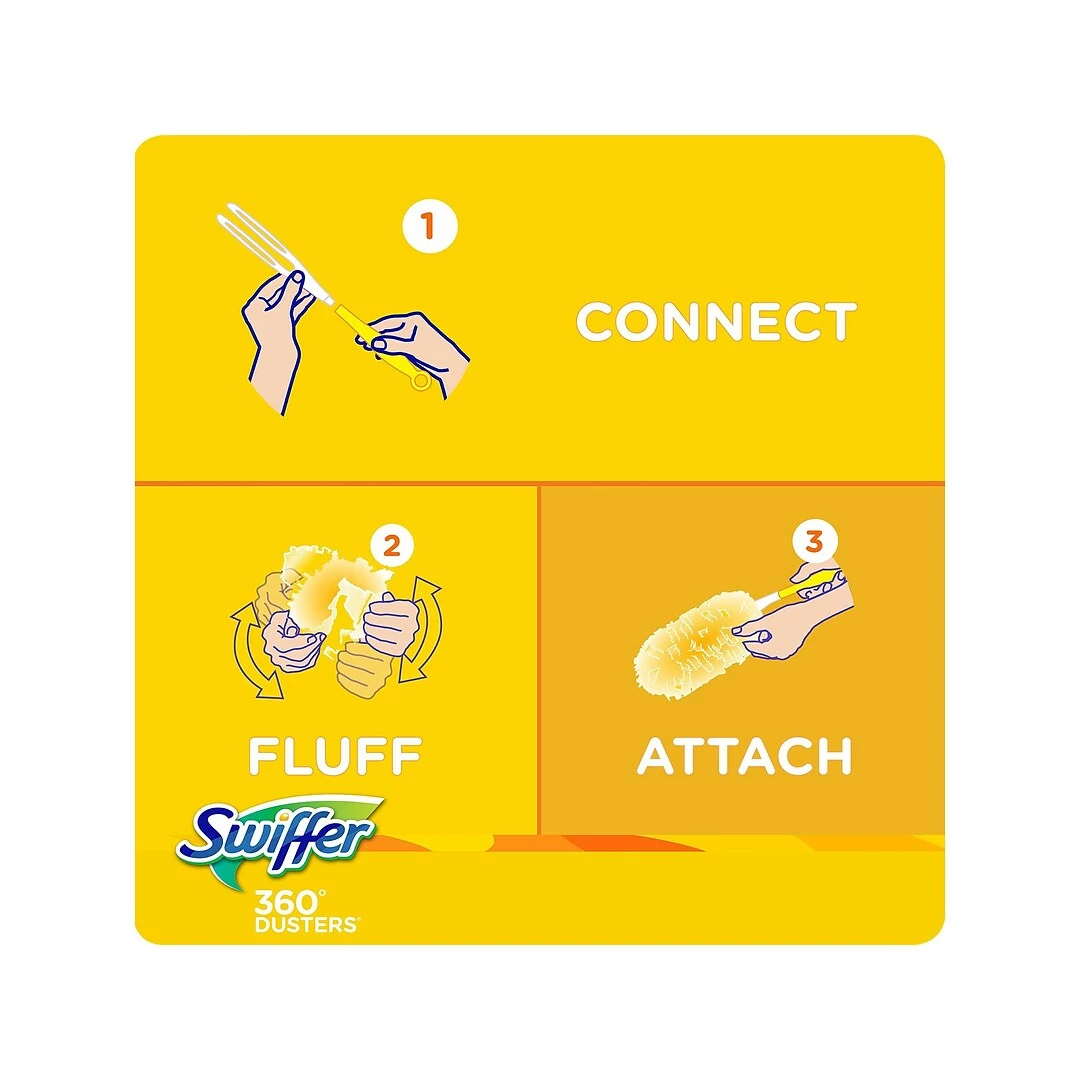 Swiffer Dusters Blend Refills, Yellow, 11/Box (99035) 9 Swiffer Dusters Blend Refills, Yellow, 11/Box (99035) - Image 7