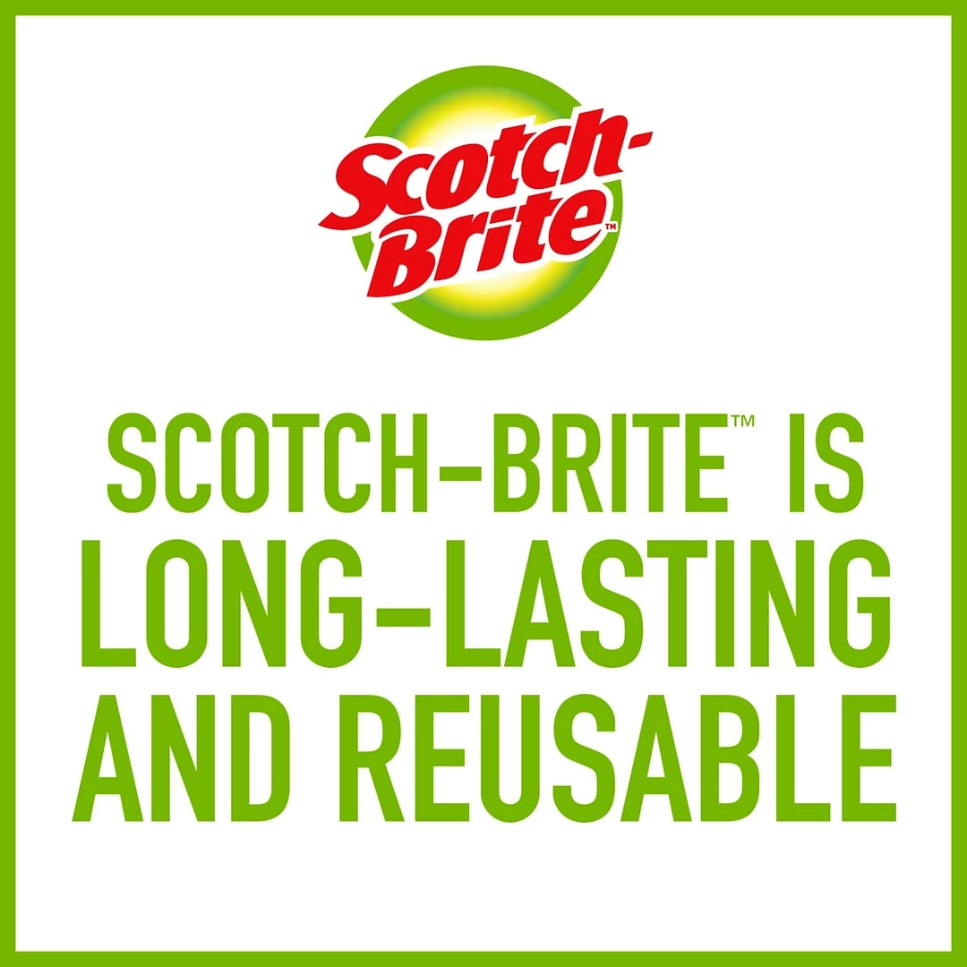 Scotch-Brite Dobie All-Purpose Cleaning Pad, 3 1/8" X 2 1/4" X 4 11/16", 3/Pk 7 Scotch-Brite Dobie All-Purpose Cleaning Pad, 3 1/8" X 2 1/4" X 4 11/16", 3/Pk - Image 5