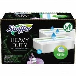 Swiffer Sweeper TRAP + LOCK  Heavy-Duty Wet Mop Cloth, Lavender, 32/Pack (00739)  )