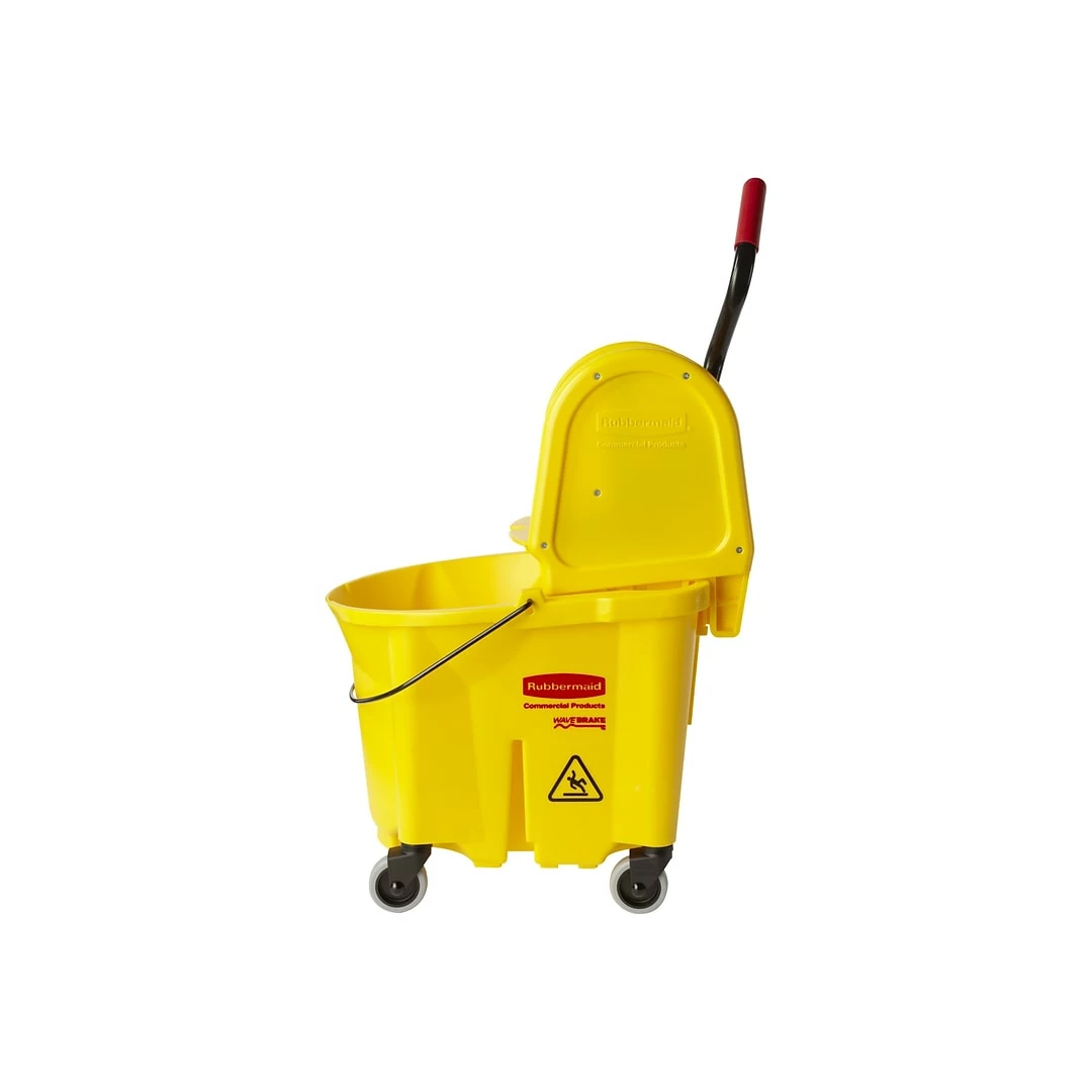 Rubbermaid HYGEN Bucket & Down-Press Wringer, Yellow (FGQ90088YEL) 6 Rubbermaid HYGEN Bucket & Down-Press Wringer, Yellow (FGQ90088YEL) - Image 4