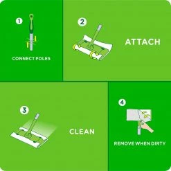 Swiffer Sweeper Dry Sweeping Microfiber Pads, Unscented, 52/PacK (2728764) -Febreze shop unnamed file 966