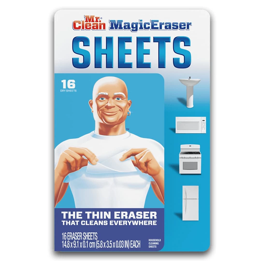 Mr. Clean, Magic Eraser Sheets, Original, 16/Pack (90618) 3 Mr. Clean, Magic Eraser Sheets, Original, 16/Pack (90618)