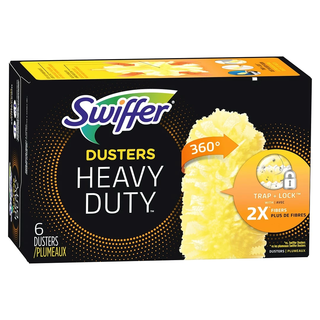 Swiffer Heavy Duty Duster Cloth Refills, Yellow, 6/Pack (16944) 3 Swiffer Heavy Duty Duster Cloth Refills, Yellow, 6/Pack (16944)