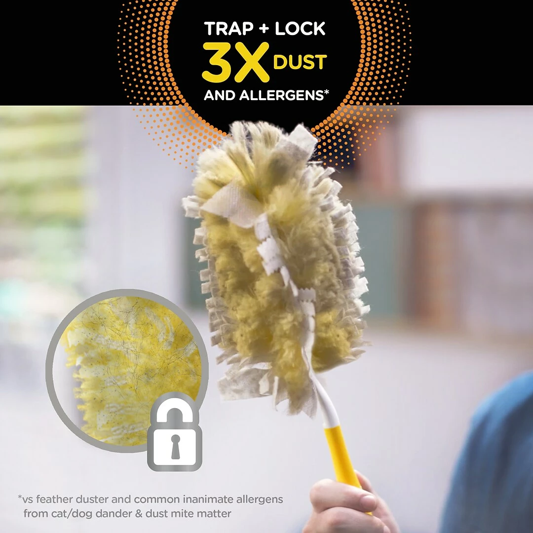 Swiffer Heavy Duty Duster Cloth Refills, Yellow, 6/Pack (16944) 4 Swiffer Heavy Duty Duster Cloth Refills, Yellow, 6/Pack (16944) - Image 2