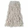 Rubbermaid Commercial Economy Cotton Mop Head, Cotton, White